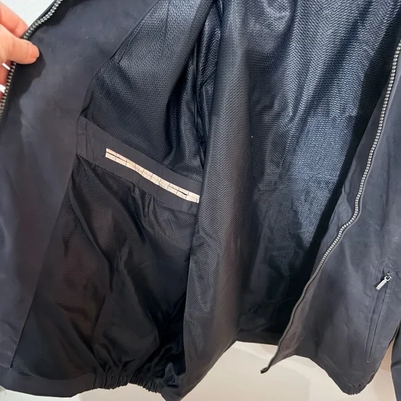 London Fog Dark Navy Microfiber Golf Jacket - Picture 8 of 10